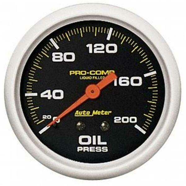 Tool 5422 Pro-Comp Liquid Filled Oil Pressure Gauge - 2.62 in. - 0-200 PSI TO3630781